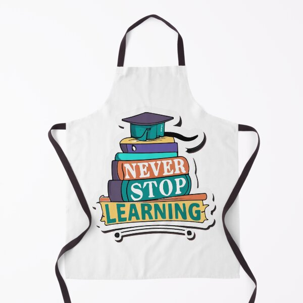 Item preview, Never Stop Learning - Graduation Cap & Books designed and sold by NiftyWrx.