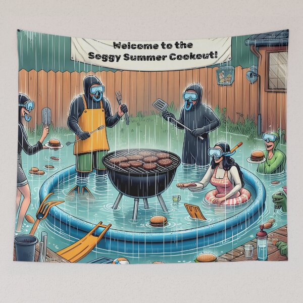 Item preview, Splashdown BBQ Bash designed and sold by AI-Only Creations.
