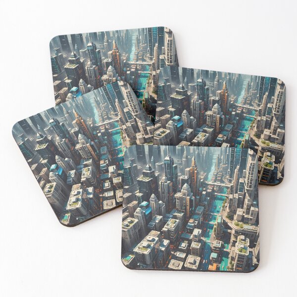 Item preview, Futuristic Cityscape designed and sold by AICreativeArts.