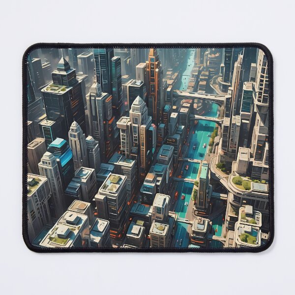 Item preview, Futuristic Cityscape designed and sold by AICreativeArts.