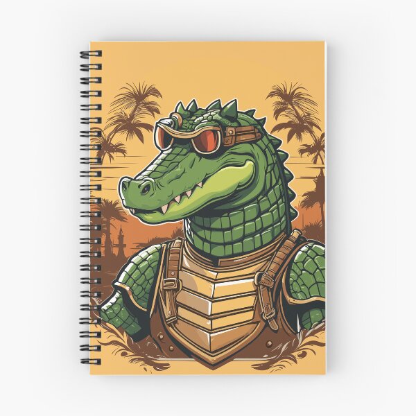 Item preview, Cool Armored Crocodile designed and sold by WildlifeInc.