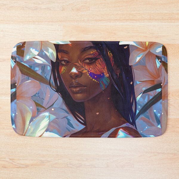 Item preview, Orchid Aesthetic Cute Floral Black Girl designed and sold by The Deep Studio.