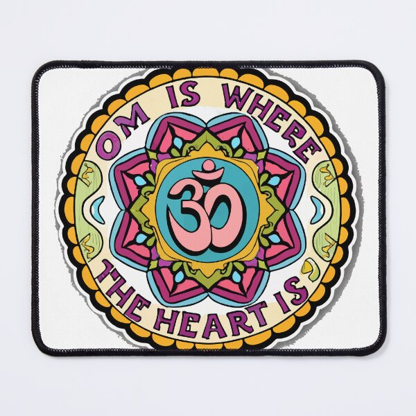Item preview, Colorful Om Mandala - Om is Where the Heart Is designed and sold by NiftyWrx.