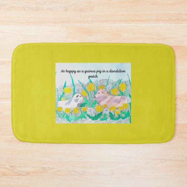 Item preview, Guinea pigs in a dandelion patch designed and sold by craft4pellucid.
