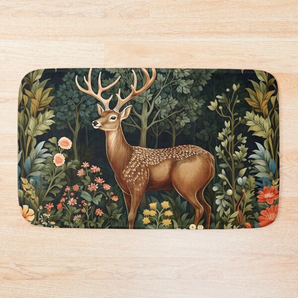 Item preview, Vintage Forest Deer William Morris Style designed and sold by Marina3333.