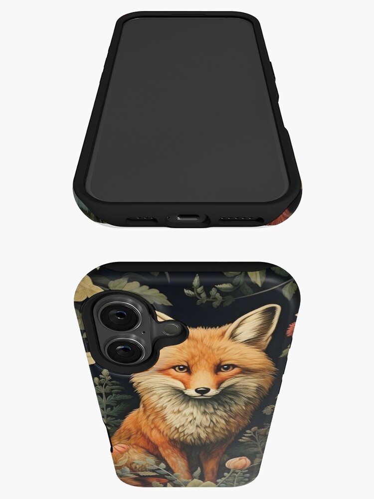 Thumbnail 3 von 4, iPhone-Hülle, Vintage Waldfuchs im William Morris Stil designt und verkauft von Marina3333.