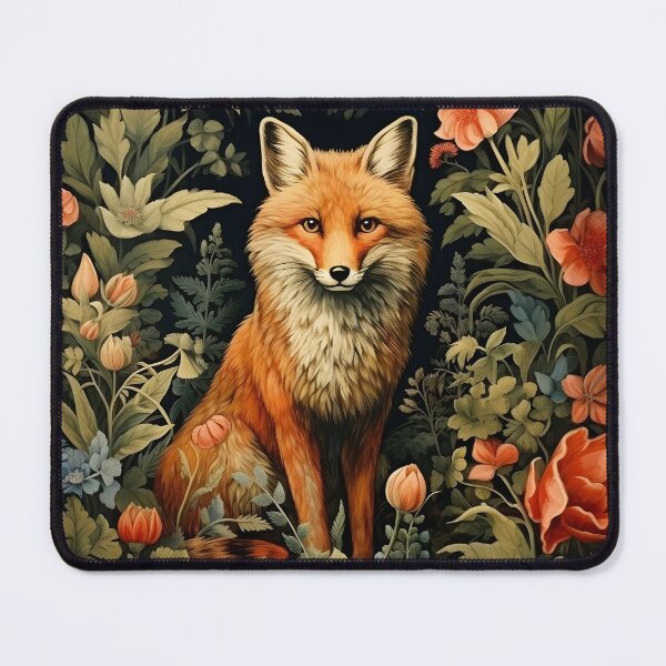 Item preview, Vintage Forest Fox William Morris Style designed and sold by Marina3333.