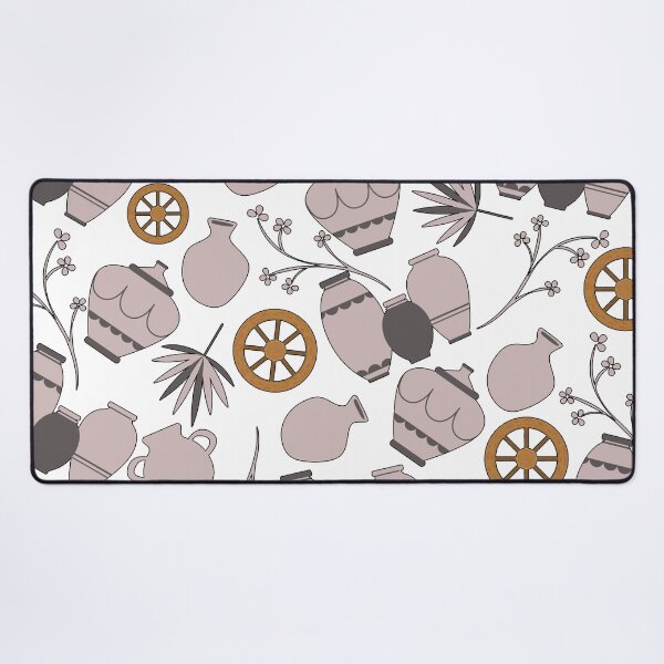 Item preview, clay pots pottery ceramic kiln artist floral love for pottery pattern designed and sold by DesignYourWaystore.
