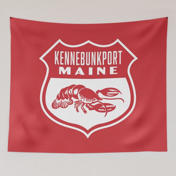 Item preview, Vintage Kennebunkport Maine Lobster Shield designed and sold by deadmansupplyco.