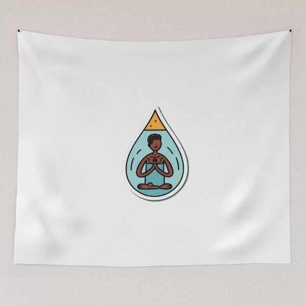 Item preview, Zen Meditation Water Drop Illustration designed and sold by NiftyWrx.