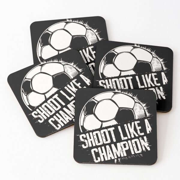 Item preview, Shoot Like A Champion Soccer Football designed and sold by BoughtTheTShirt.