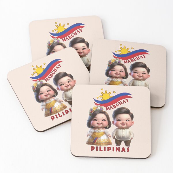 Item preview, Mabuhay Philippines, Cute Boy and Girl wearing Philippines Cultural Clothes designed and sold by Witsprings.