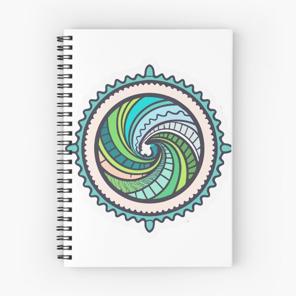Item preview, Cycle of Breath Concentric Circles Yoga Design designed and sold by NiftyWrx.