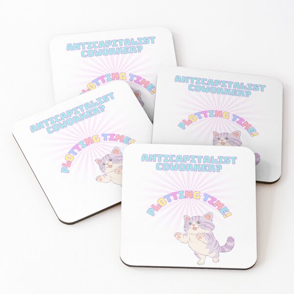 Item preview, Anticapitalist Coworker? Plotting Time! Print - Unicorn Colors Print designed and sold by TheActivistSpot.