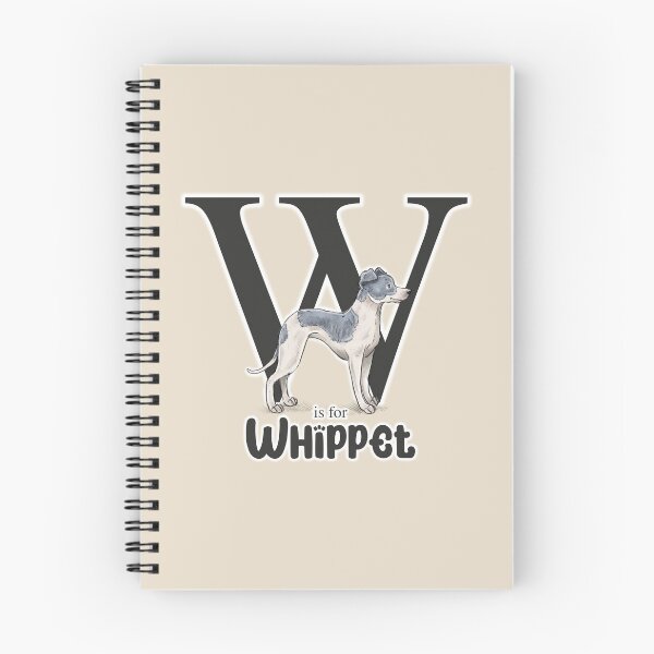 Item preview, W is for Whippet designed and sold by Elspeth Rose Design.