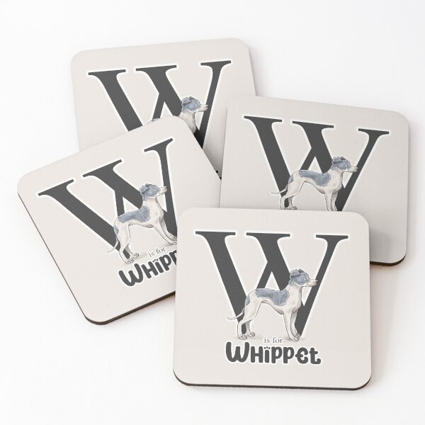 Item preview, W is for Whippet designed and sold by Elspeth Rose Design.