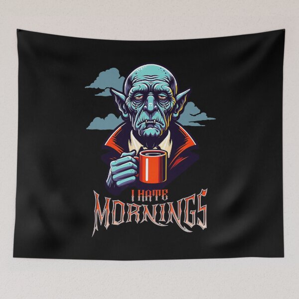 Item preview, I hate mornings  designed and sold by onemoremask.