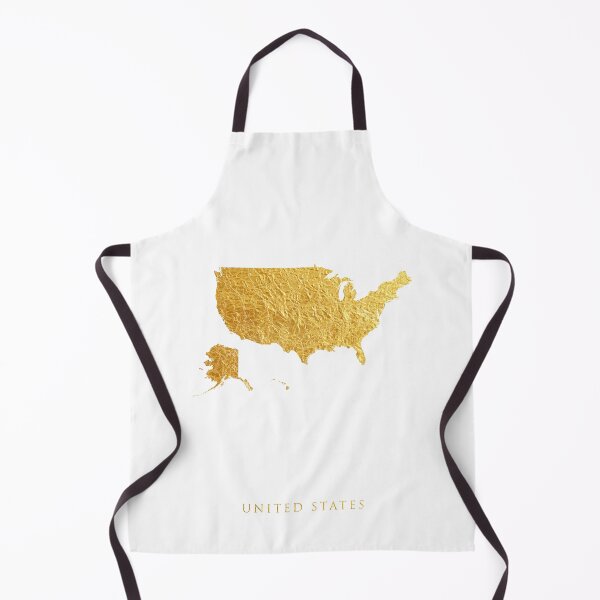 Item preview, United States Gold Map designed and sold by ArtPrints.