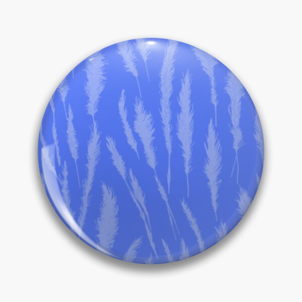 Item preview, Pale Blue Grunge Style Wild Grasses on Blue Background designed and sold by Beachy.