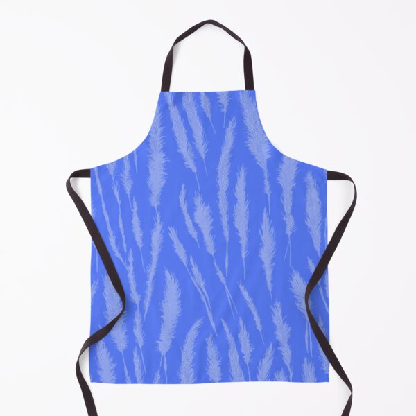 Item preview, Pale Blue Grunge Style Wild Grasses on Blue Background designed and sold by Beachy.