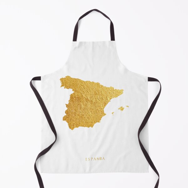 Item preview, España Gold Map designed and sold by ArtPrints.