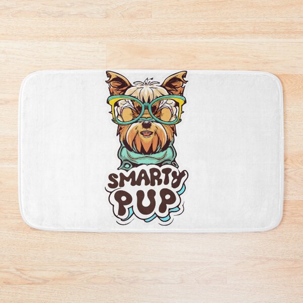 Item preview, Smarty Pup - Cartoon Yorkshire Terrier with Glasses designed and sold by NiftyWrx.