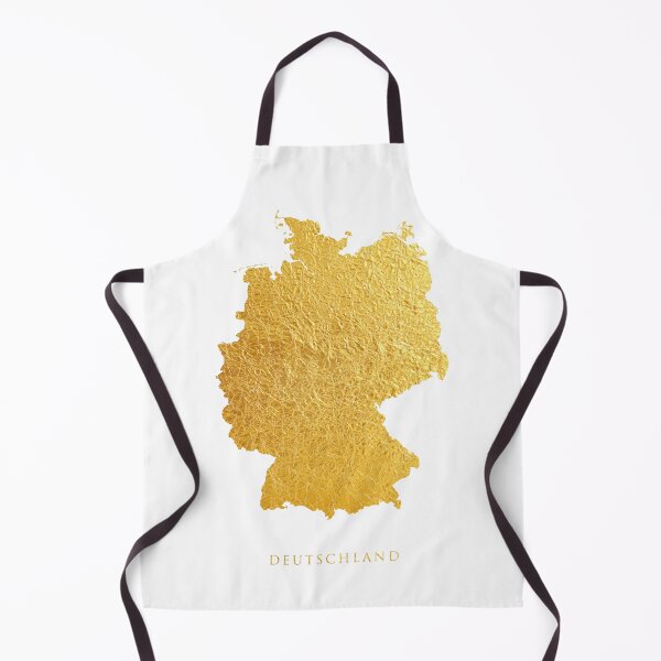 Item preview, Deutschland Gold Map designed and sold by ArtPrints.