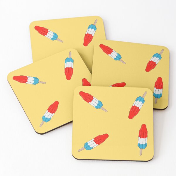 Item preview, Rocket pop bomb popsicles on yellow designed and sold by BowditchDesigns.