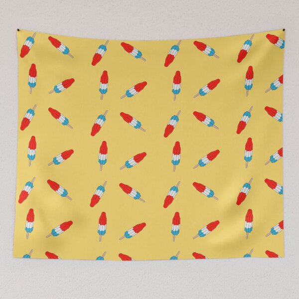 Item preview, Rocket pop bomb popsicles on yellow designed and sold by BowditchDesigns.