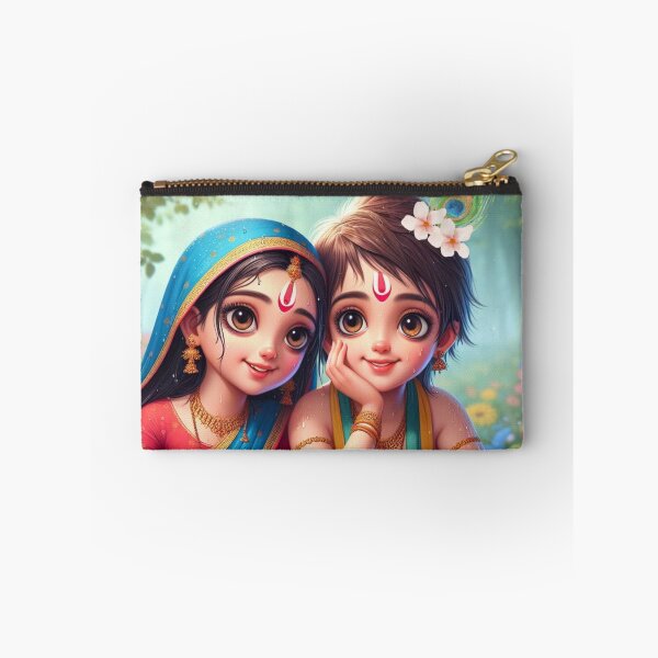 Item preview, Beautiful Radha Krishna Sitting in Vrindavan Forest designed and sold by VrindaArts.