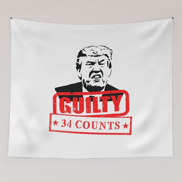 Item preview, Trump Guilty 34 Counts designed and sold by RetroPandora.