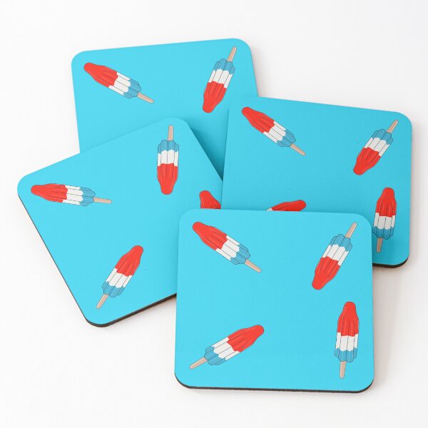 Item preview, Rocket pop bomb popsicles on blue  designed and sold by BowditchDesigns.