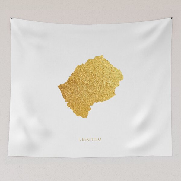 Item preview, Lesotho Gold Map designed and sold by ArtPrints.