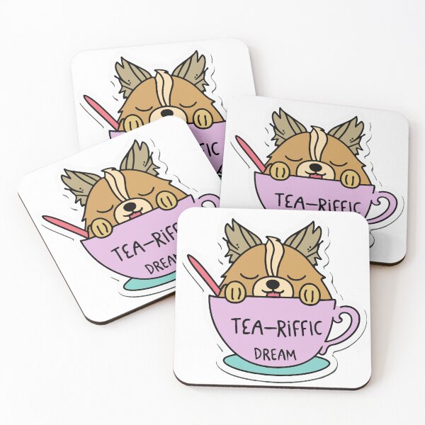 Item preview, Tea-Riffic Dreams - Kawaii Yorkshire Terrier Napping in Teacup designed and sold by NiftyWrx.