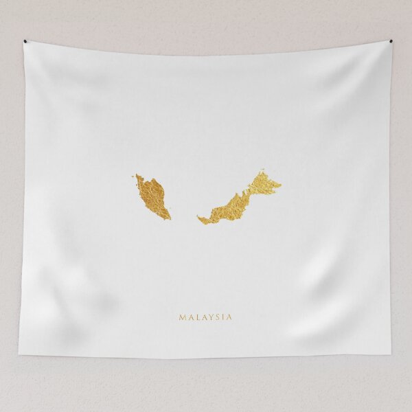 Item preview, Malaysia Gold Map designed and sold by ArtPrints.