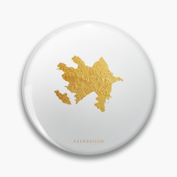 Item preview, Azerbaijan Gold Map designed and sold by ArtPrints.