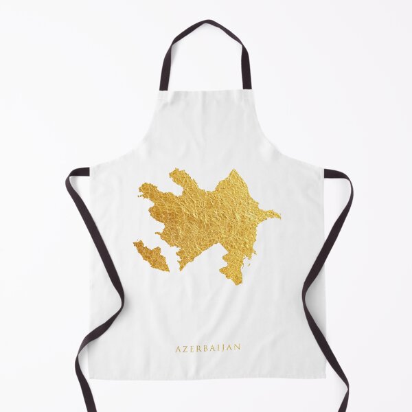 Item preview, Azerbaijan Gold Map designed and sold by ArtPrints.
