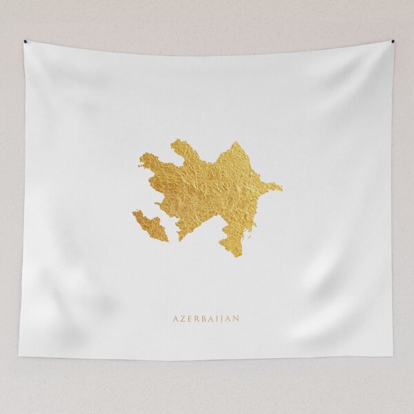 Item preview, Azerbaijan Gold Map designed and sold by ArtPrints.