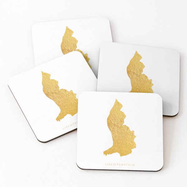 Item preview, Liechtenstein Gold Map designed and sold by ArtPrints.