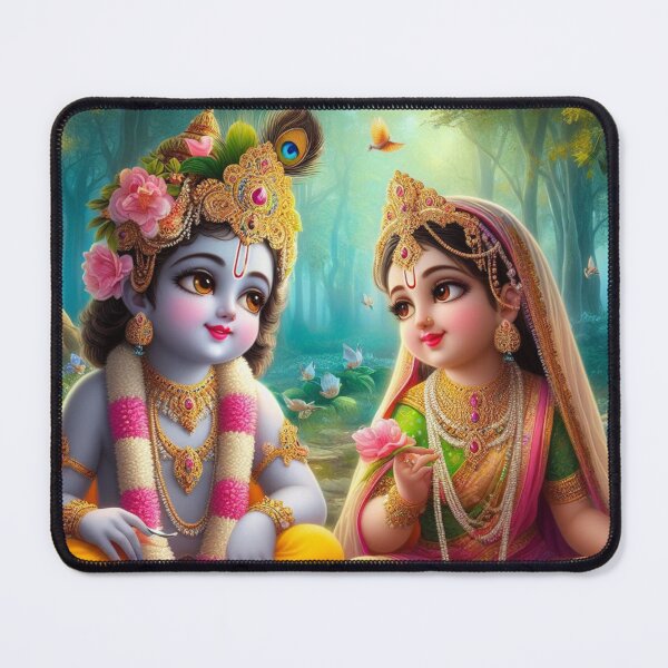 Item preview, Beautiful Radha Krishna looking at each other designed and sold by VrindaArts.