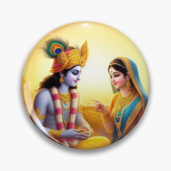 Item preview, Beautiful Radha Krishna looking at each other designed and sold by VrindaArts.