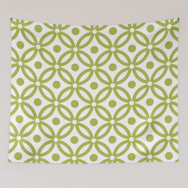 Item preview, Pretty Intertwined Ring and Dot Pattern Olive Green designed and sold by tonymagnerart.