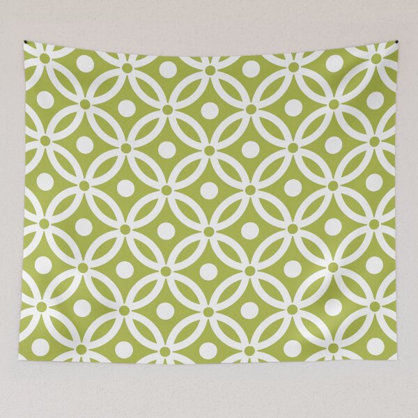 Item preview, Pretty Intertwined Ring and Dot Pattern Olive Green designed and sold by tonymagnerart.