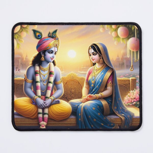 Item preview, Beautiful Radha Krishna looking at each other designed and sold by VrindaArts.