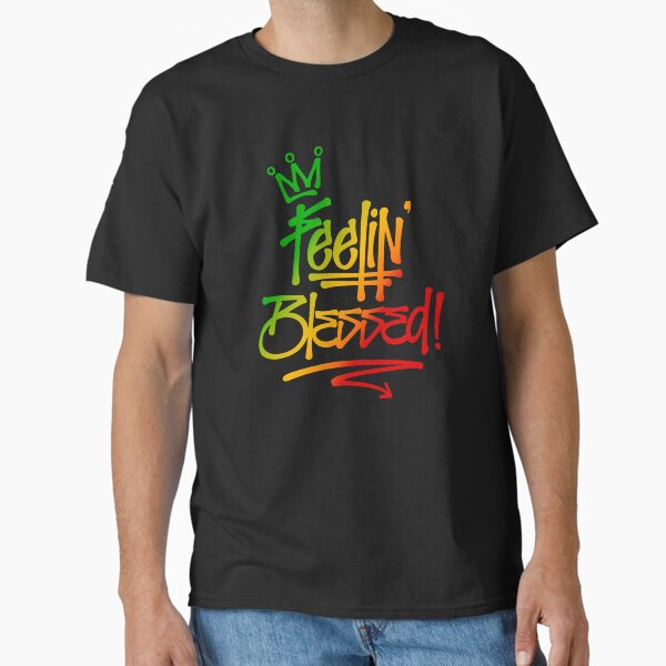 Item preview, Feelin Blessed Graffiti Tag Style Rasta Colors Reggae designed and sold by rastauniversity.
