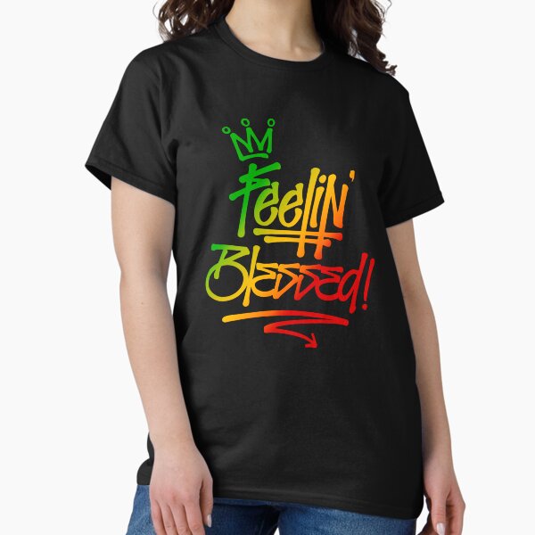Item preview, Feelin Blessed Graffiti Tag Style Rasta Colors Reggae designed and sold by rastauniversity.