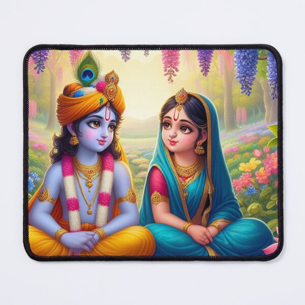 Item preview, Beautiful Radha Krishna looking at each other designed and sold by VrindaArts.