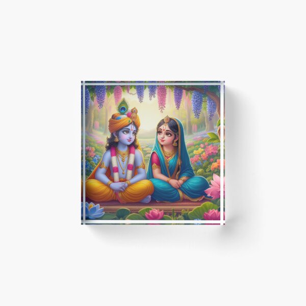 Item preview, Beautiful Radha Krishna looking at each other designed and sold by VrindaArts.