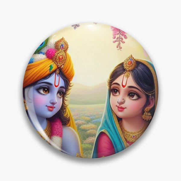 Item preview, Beautiful Radha Krishna looking at each other designed and sold by VrindaArts.