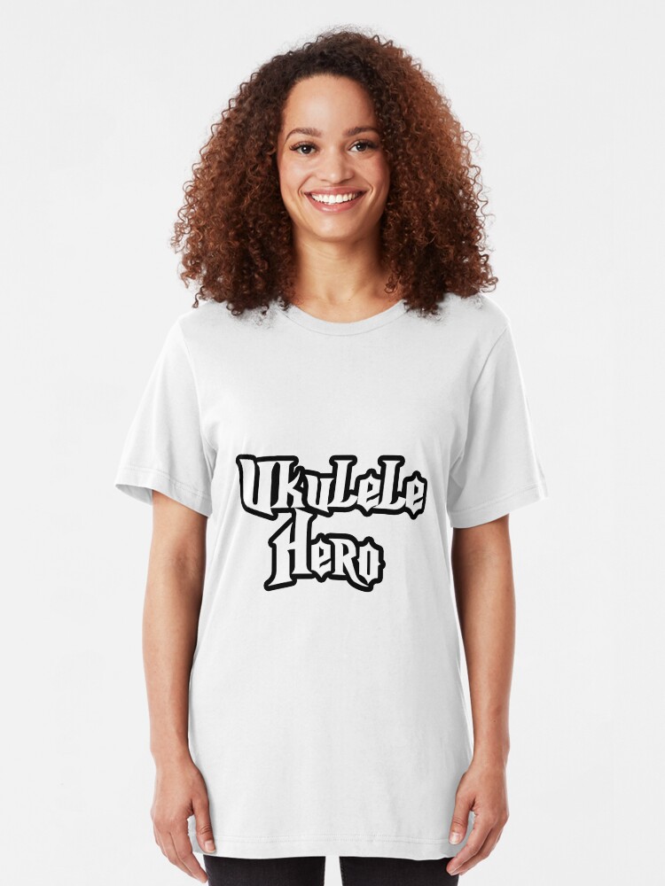Alternate view of Ukulele Hero! Slim Fit T-Shirt